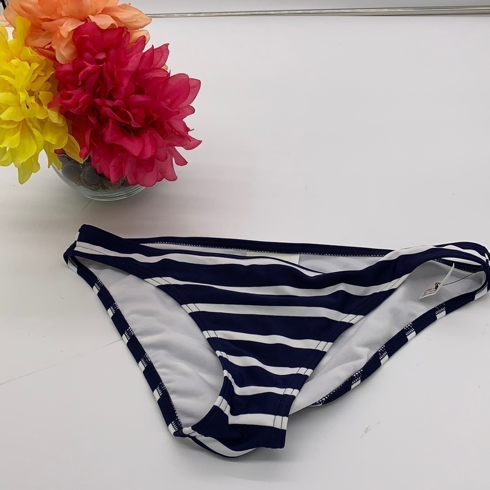 Neon Tide NWT Navy Striped Bikini Bottoms  - Sz M SW2051